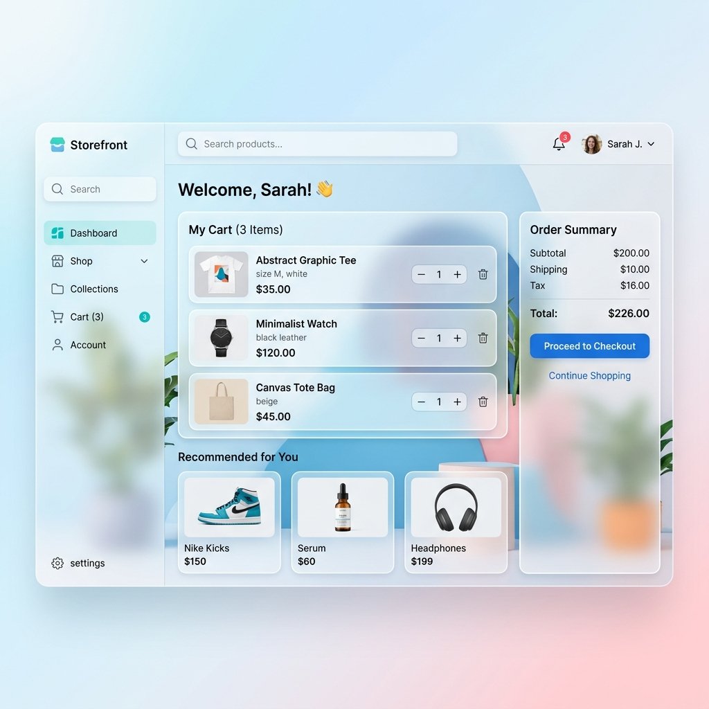 Modern E-Ticaret Arayüzü