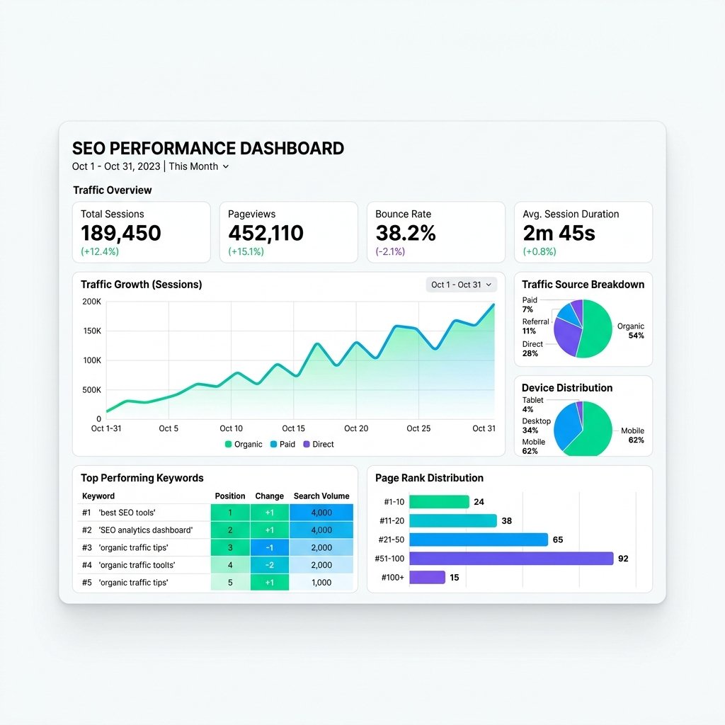 SEO Analytics Dashboard